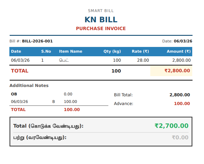 SmartBill Invoice Template